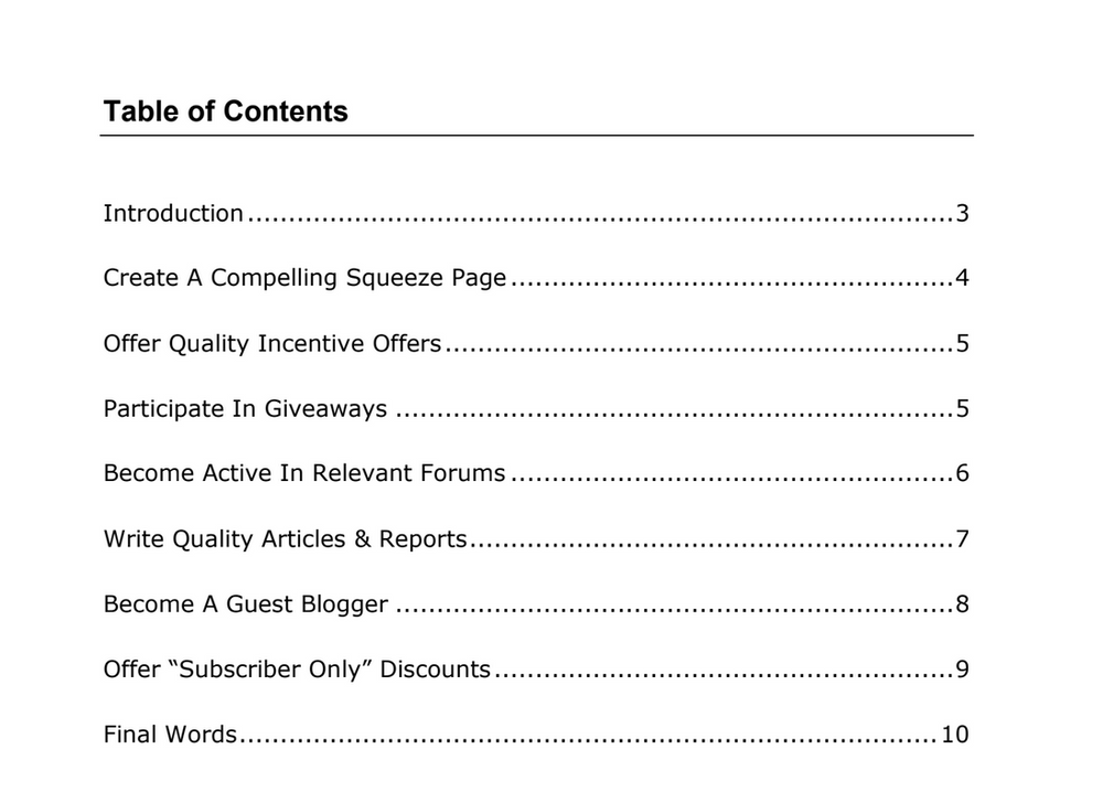 List Building Simplified