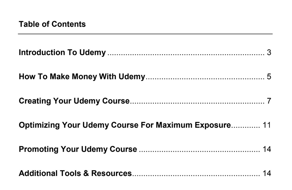 Udemy Profits